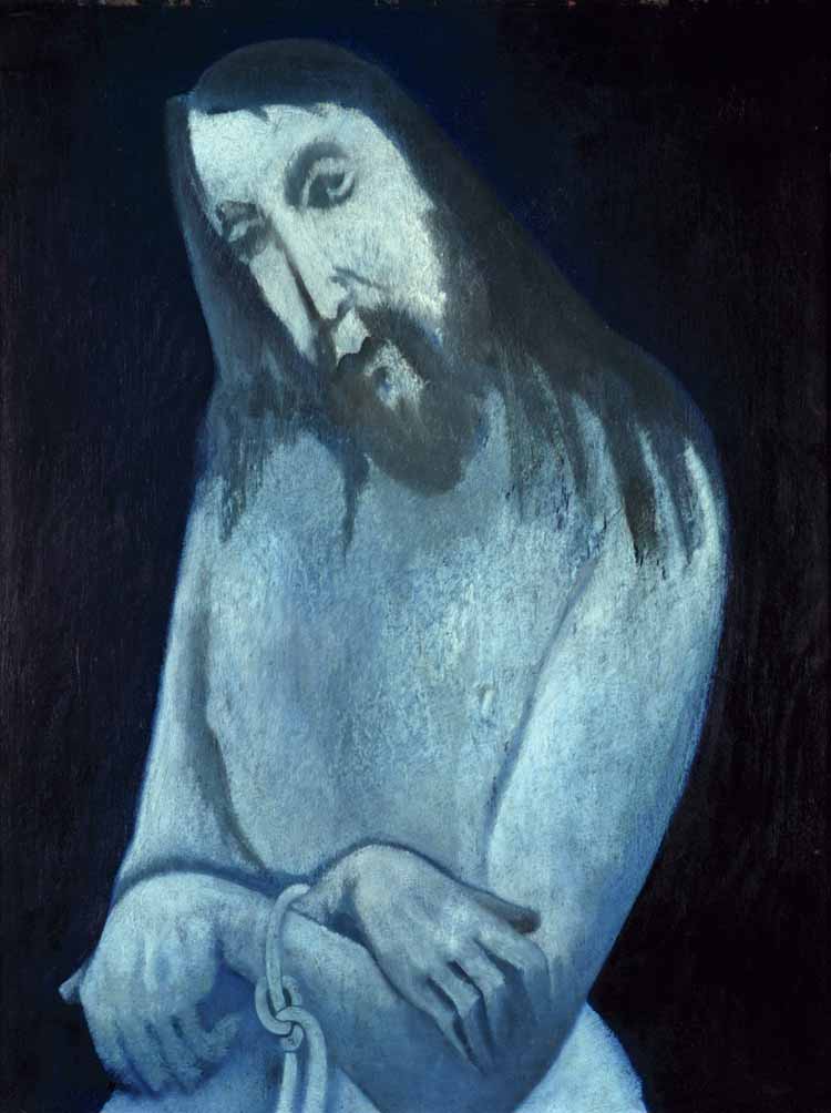 Hendrik Wiegersma, De gebonden Christus, olieverf op doek, 1951, collectie Museum De Wieger.