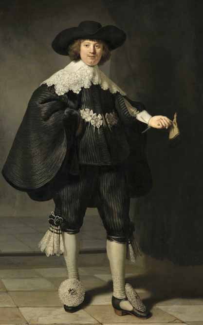 Portret van Marten Soolmans door Rembrandt, 1634. Collectie Rijksmuseum